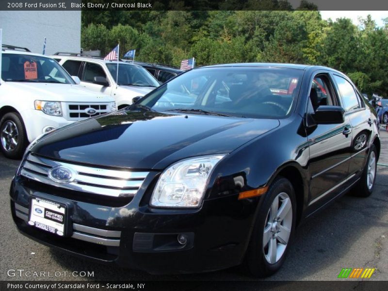 Black Ebony / Charcoal Black 2008 Ford Fusion SE