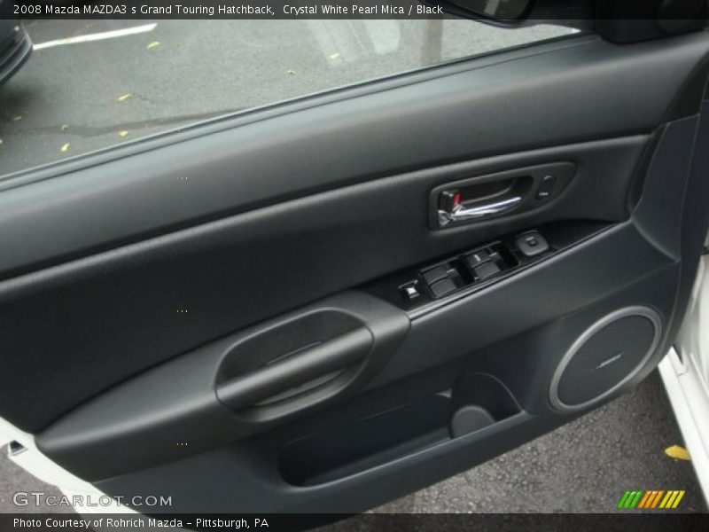 Crystal White Pearl Mica / Black 2008 Mazda MAZDA3 s Grand Touring Hatchback