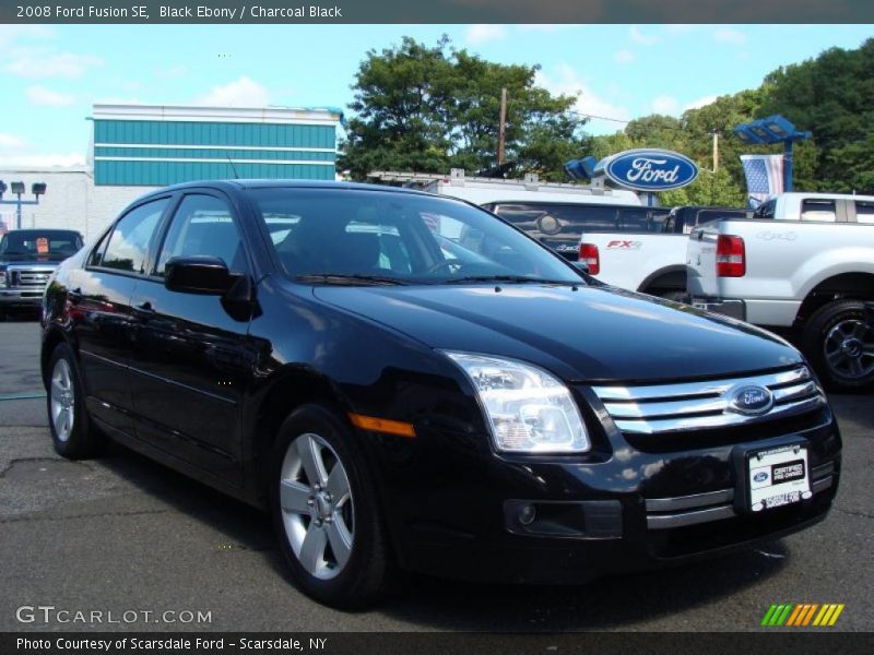 Black Ebony / Charcoal Black 2008 Ford Fusion SE