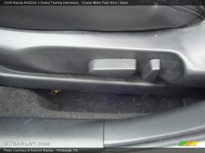 Crystal White Pearl Mica / Black 2008 Mazda MAZDA3 s Grand Touring Hatchback