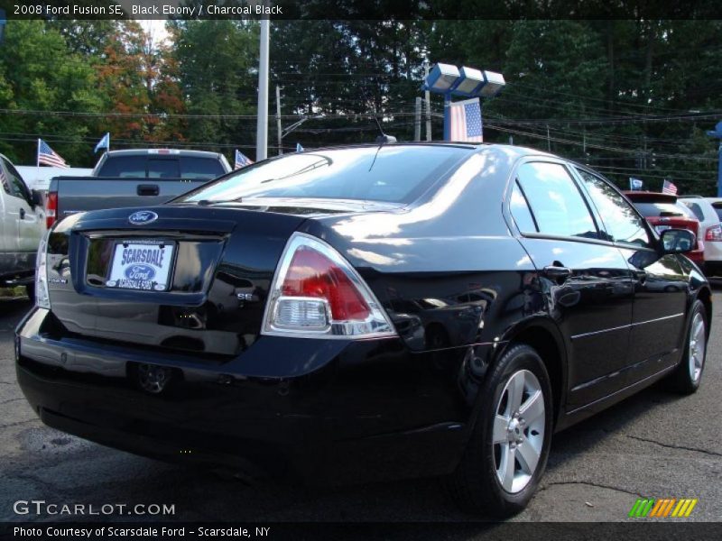 Black Ebony / Charcoal Black 2008 Ford Fusion SE