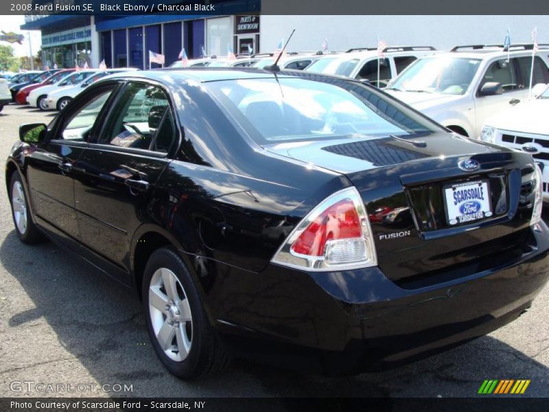 Black Ebony / Charcoal Black 2008 Ford Fusion SE