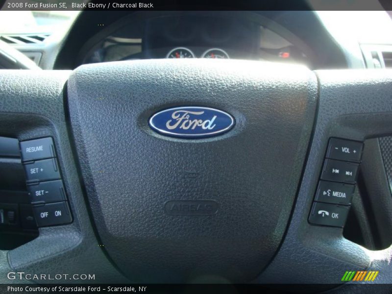 Black Ebony / Charcoal Black 2008 Ford Fusion SE