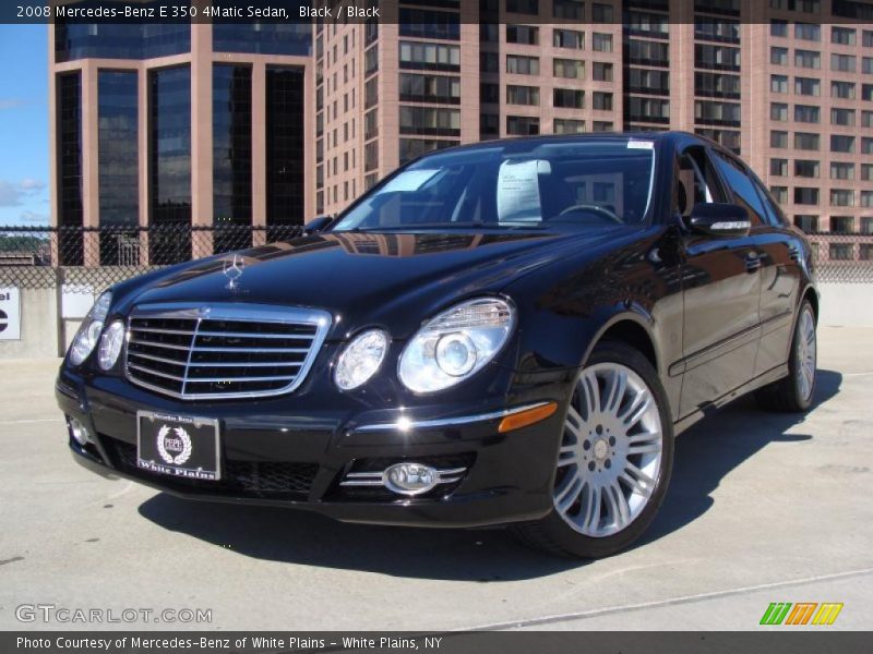 Black / Black 2008 Mercedes-Benz E 350 4Matic Sedan