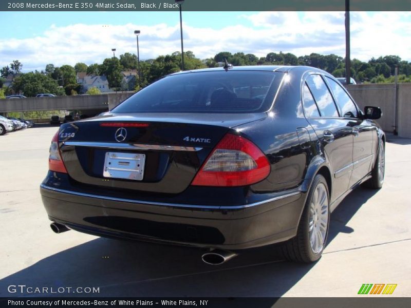 Black / Black 2008 Mercedes-Benz E 350 4Matic Sedan