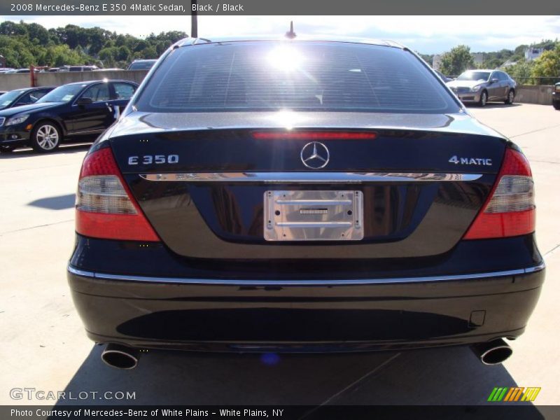 Black / Black 2008 Mercedes-Benz E 350 4Matic Sedan