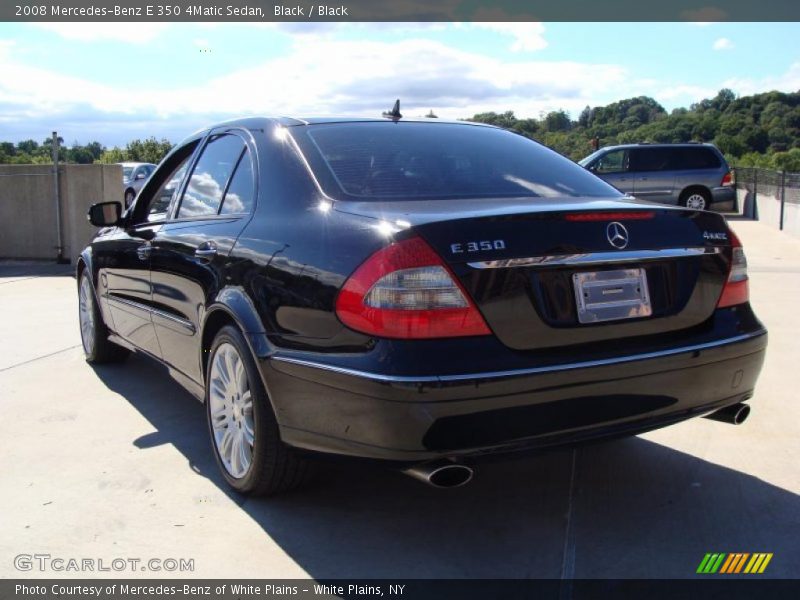 Black / Black 2008 Mercedes-Benz E 350 4Matic Sedan