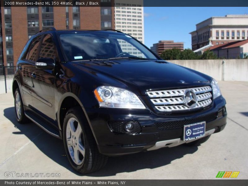 Black / Black 2008 Mercedes-Benz ML 350 4Matic