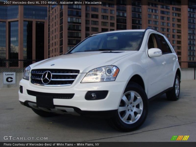 Alabaster White / Macadamia 2007 Mercedes-Benz ML 350 4Matic