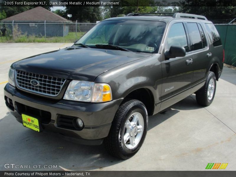 Dark Stone Metallic / Medium Parchment 2005 Ford Explorer XLT