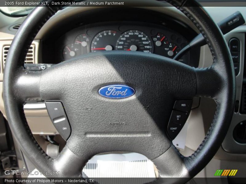 Dark Stone Metallic / Medium Parchment 2005 Ford Explorer XLT