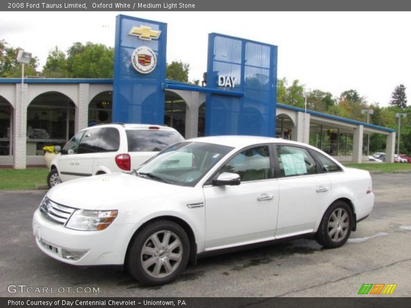 Oxford White / Medium Light Stone 2008 Ford Taurus Limited