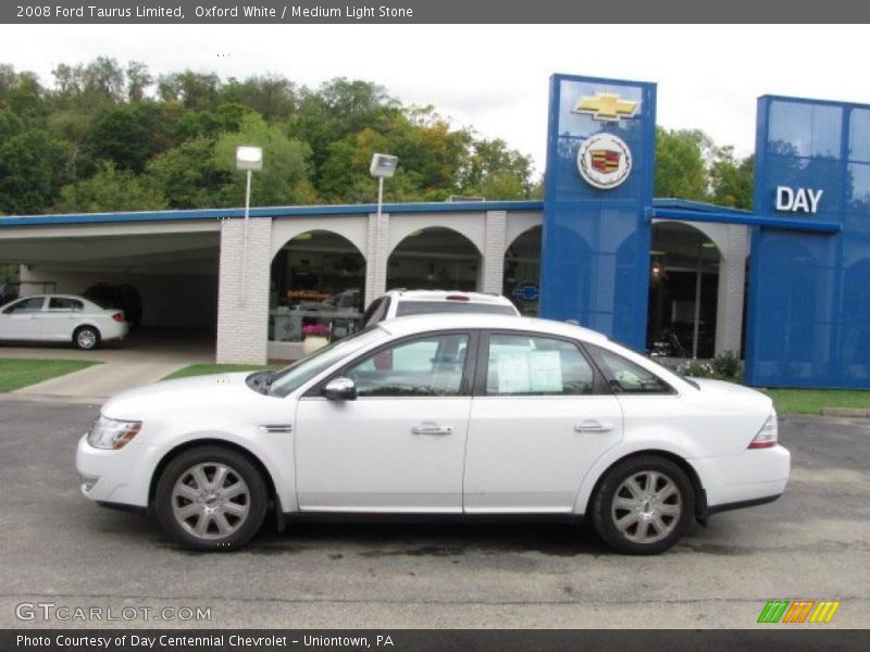 Oxford White / Medium Light Stone 2008 Ford Taurus Limited
