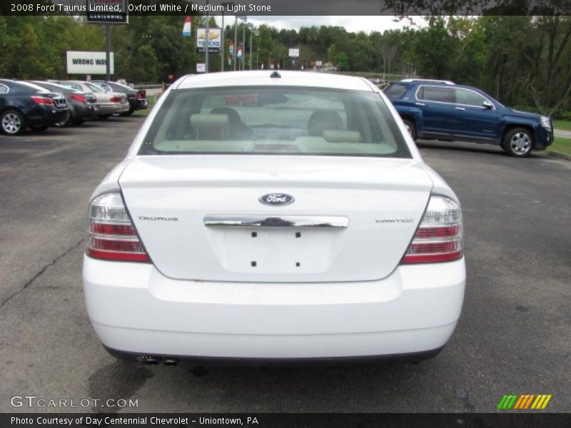 Oxford White / Medium Light Stone 2008 Ford Taurus Limited