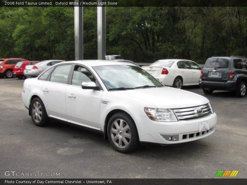 Oxford White / Medium Light Stone 2008 Ford Taurus Limited