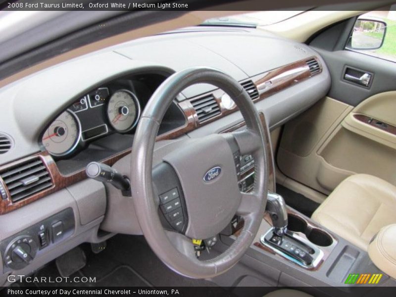 Oxford White / Medium Light Stone 2008 Ford Taurus Limited
