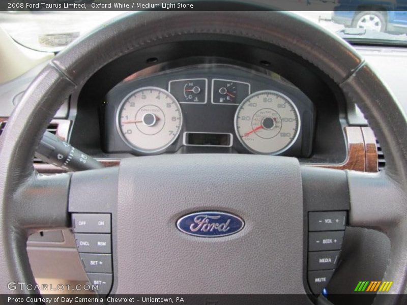 Oxford White / Medium Light Stone 2008 Ford Taurus Limited