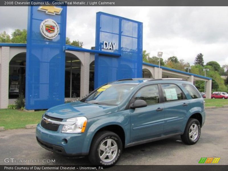 Golden Teal Metallic / Light Cashmere 2008 Chevrolet Equinox LS