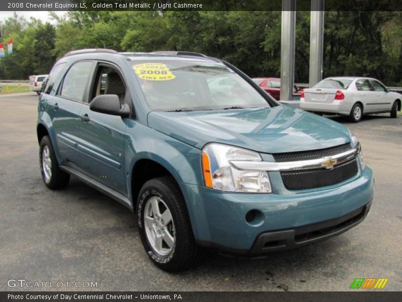 Golden Teal Metallic / Light Cashmere 2008 Chevrolet Equinox LS