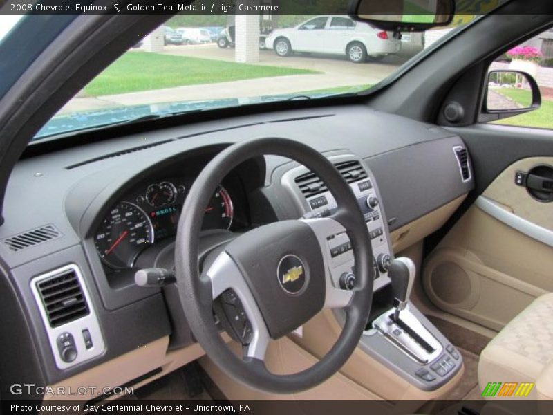 Golden Teal Metallic / Light Cashmere 2008 Chevrolet Equinox LS