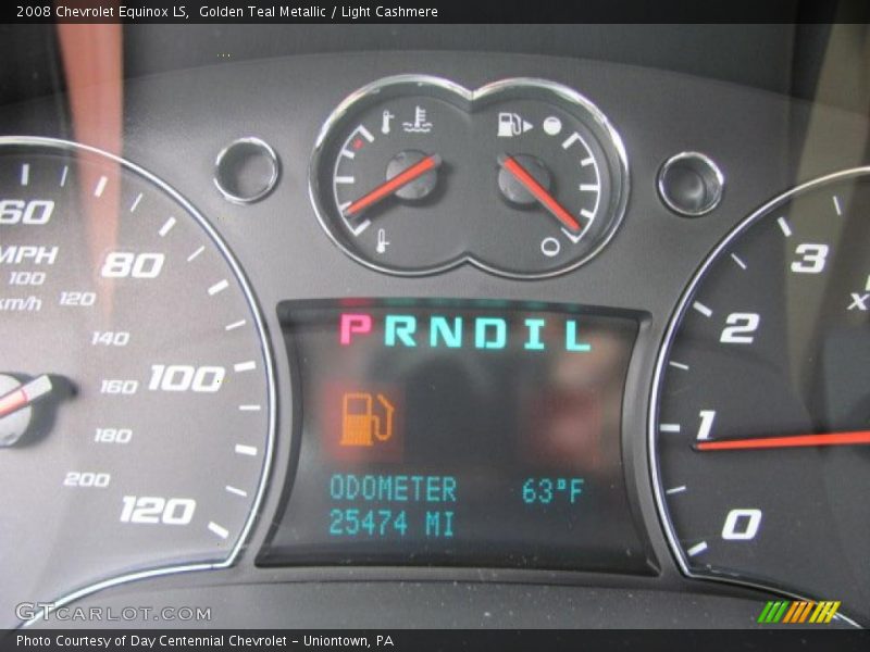 Golden Teal Metallic / Light Cashmere 2008 Chevrolet Equinox LS