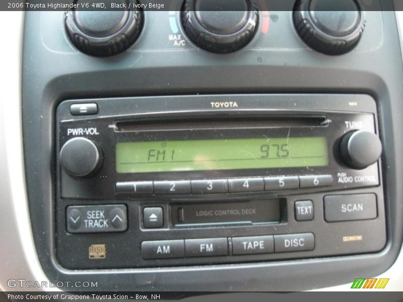 Black / Ivory Beige 2006 Toyota Highlander V6 4WD