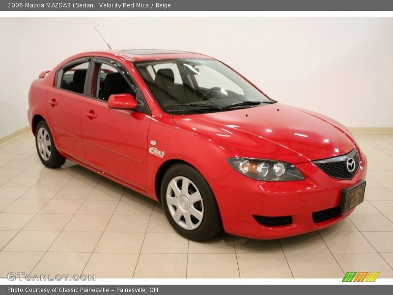 Velocity Red Mica / Beige 2006 Mazda MAZDA3 i Sedan