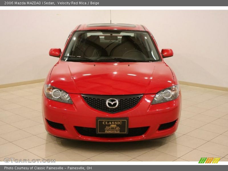 Velocity Red Mica / Beige 2006 Mazda MAZDA3 i Sedan