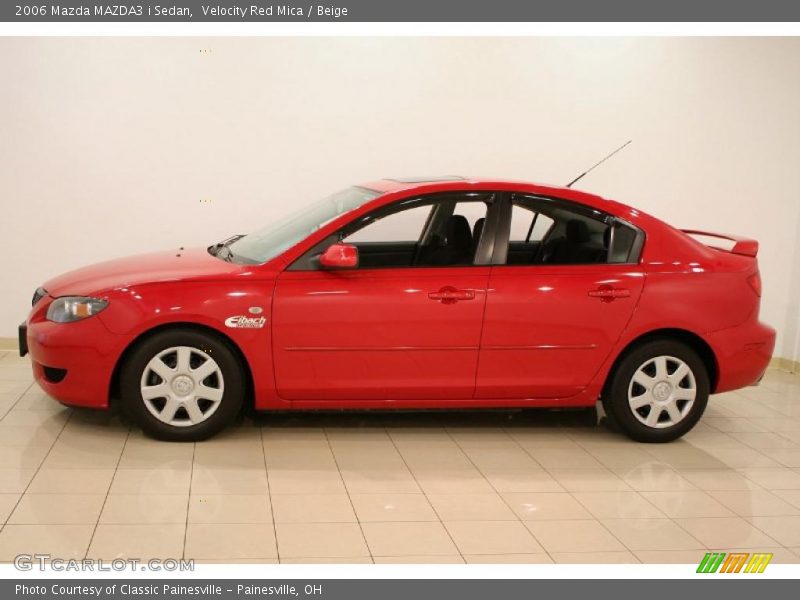 Velocity Red Mica / Beige 2006 Mazda MAZDA3 i Sedan