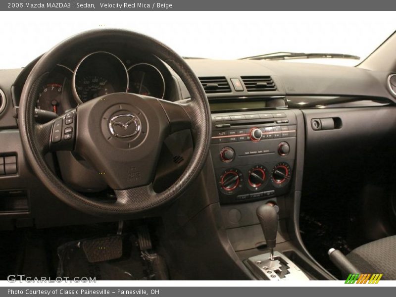 Velocity Red Mica / Beige 2006 Mazda MAZDA3 i Sedan