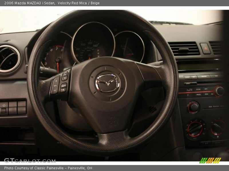 Velocity Red Mica / Beige 2006 Mazda MAZDA3 i Sedan