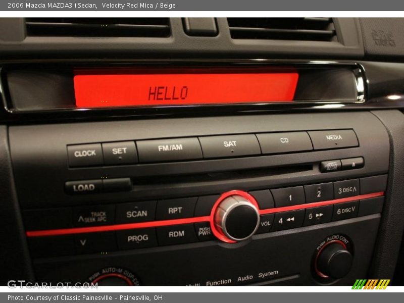 Velocity Red Mica / Beige 2006 Mazda MAZDA3 i Sedan