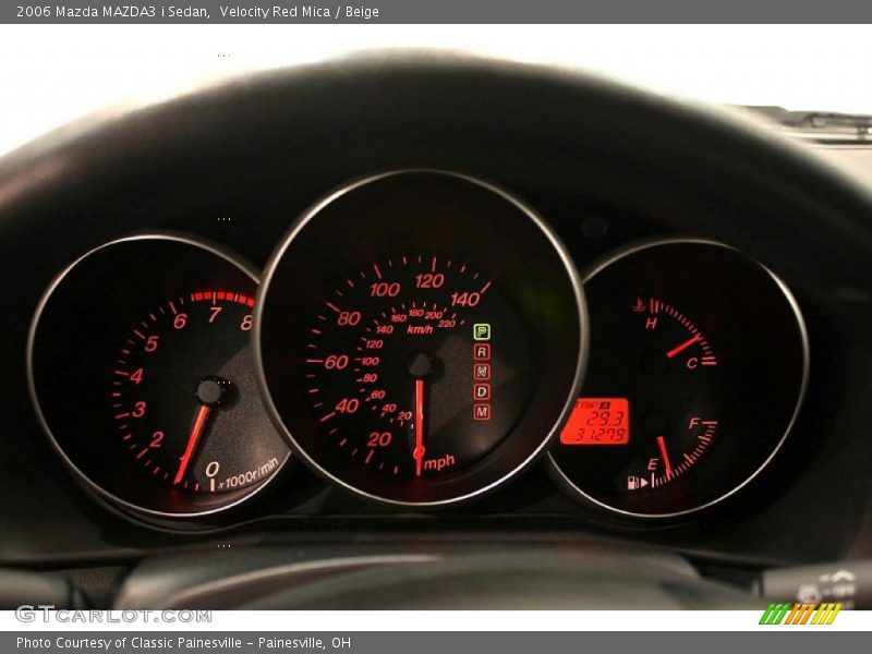 Velocity Red Mica / Beige 2006 Mazda MAZDA3 i Sedan