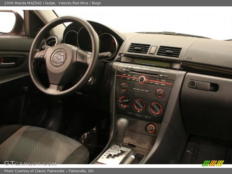 Velocity Red Mica / Beige 2006 Mazda MAZDA3 i Sedan
