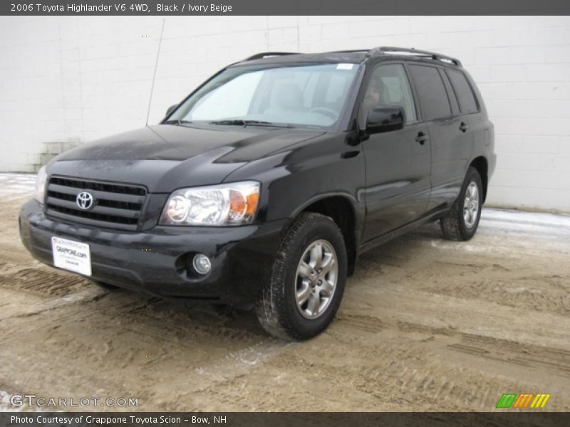 Black / Ivory Beige 2006 Toyota Highlander V6 4WD