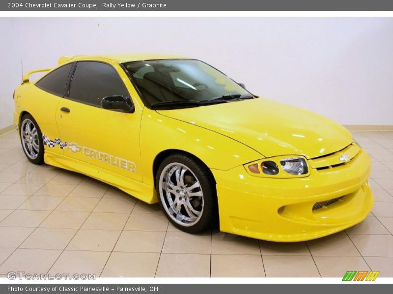 Rally Yellow / Graphite 2004 Chevrolet Cavalier Coupe