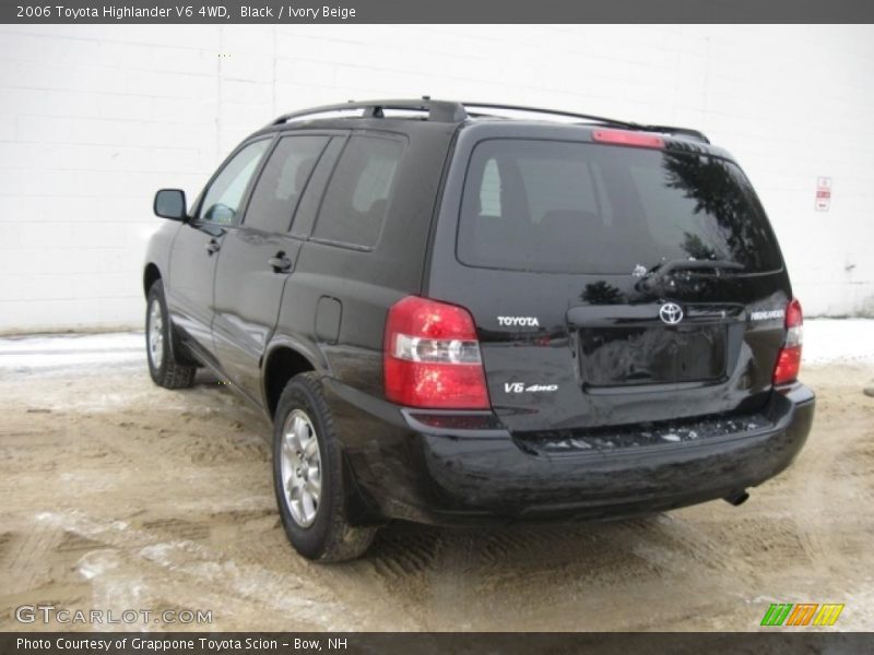 Black / Ivory Beige 2006 Toyota Highlander V6 4WD