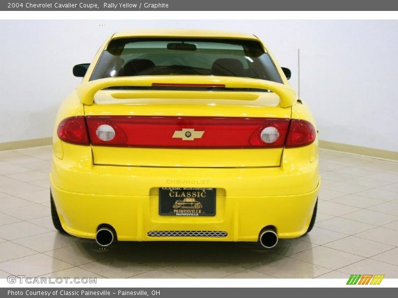 Rally Yellow / Graphite 2004 Chevrolet Cavalier Coupe