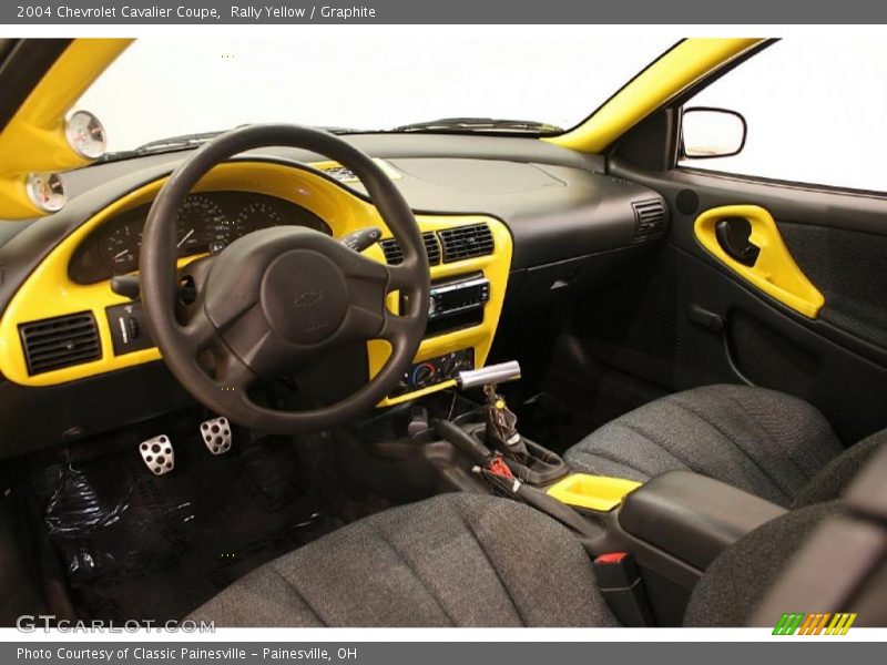 Rally Yellow / Graphite 2004 Chevrolet Cavalier Coupe