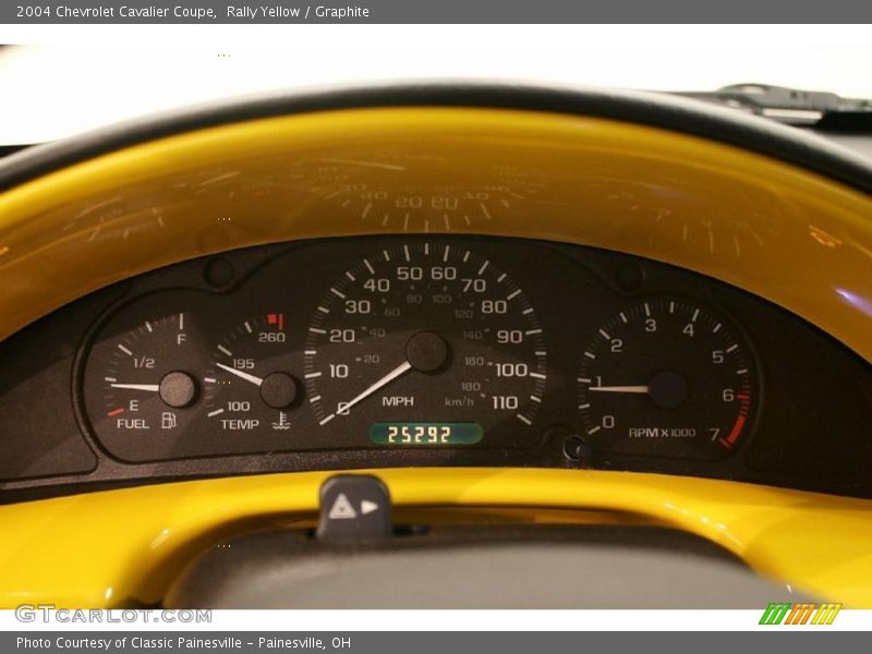 Rally Yellow / Graphite 2004 Chevrolet Cavalier Coupe