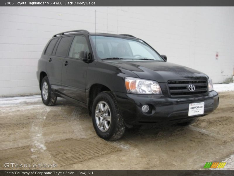 Black / Ivory Beige 2006 Toyota Highlander V6 4WD