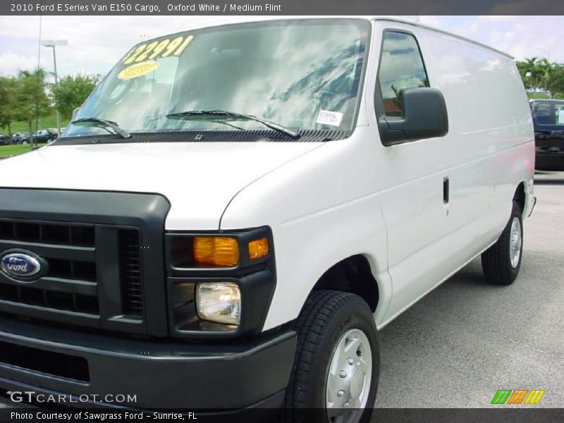 Oxford White / Medium Flint 2010 Ford E Series Van E150 Cargo
