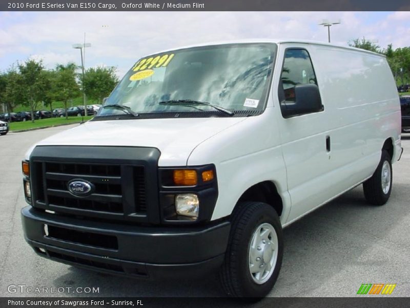 Oxford White / Medium Flint 2010 Ford E Series Van E150 Cargo