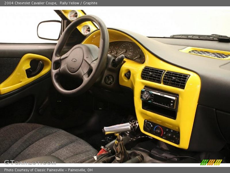 Rally Yellow / Graphite 2004 Chevrolet Cavalier Coupe