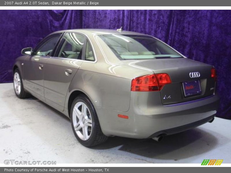 Dakar Beige Metallic / Beige 2007 Audi A4 2.0T Sedan