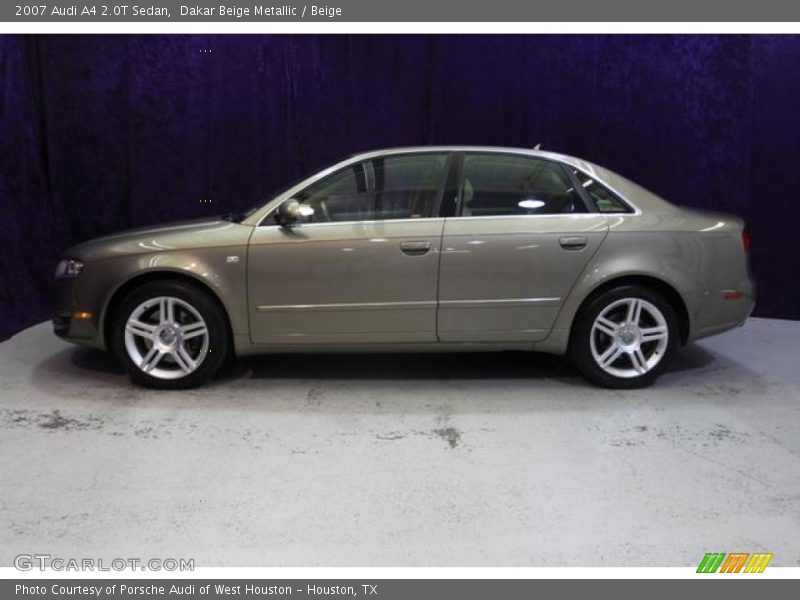 Dakar Beige Metallic / Beige 2007 Audi A4 2.0T Sedan