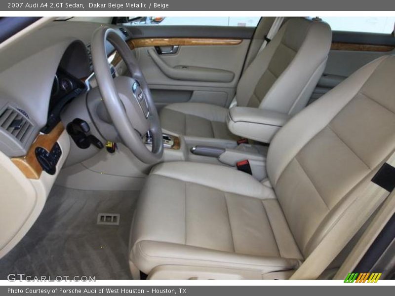 Dakar Beige Metallic / Beige 2007 Audi A4 2.0T Sedan