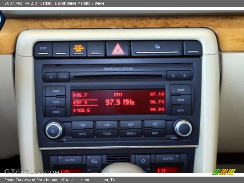 Dakar Beige Metallic / Beige 2007 Audi A4 2.0T Sedan