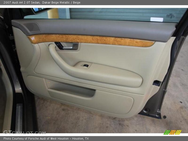 Dakar Beige Metallic / Beige 2007 Audi A4 2.0T Sedan
