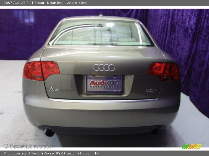 Dakar Beige Metallic / Beige 2007 Audi A4 2.0T Sedan